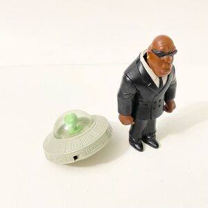 MIB Men in Black McDonalds Toys Action Figure and Space Spinner